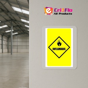Indicator inflamabil indicator de avertizare, Sticker autocolant - Img 4