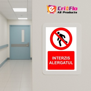 Indicator Interzis alergatul indicator de interzicere, Sticker autocolant - Img 5