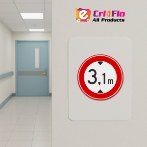 Indicator Interzis pentru vehicule inalte, Sticker autocolant - Img 4