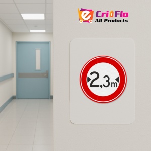 Indicator Interzis pentru vehicule la largi, Sticker autocolant - Img 4