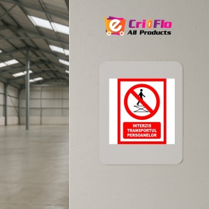 Indicator Interzis transportul persoanelor, Sticker autocolant - Img 3