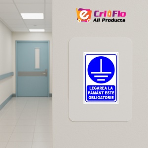 Indicator Legarea la pamant este obligatorie v1, Sticker autocolant - Img 4