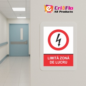 Indicator Limita zona de lucru, Sticker autocolant - Img 5