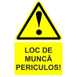 Indicator Loc de munca periculos indicator de avertizare, Sticker autocolant