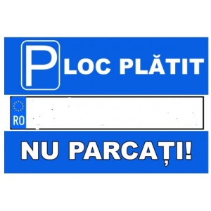 Indicator Loc platit, Sticker autocolant