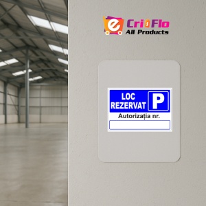 Indicator Loc rezervat cu autorizatia, Sticker autocolant - Img 3