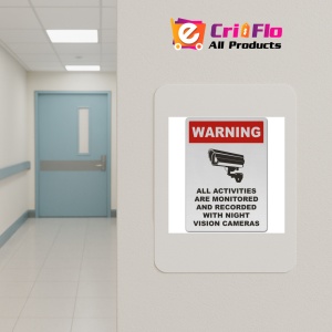 Indicator Monitored By Night Vision Camera Sign, Sticker autocolant - Img 4