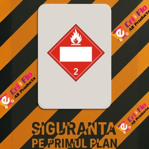 Indicator Neutra pentru gaz inflamabil clasa 2, Sticker autocolant - Img 2