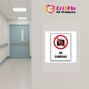 Indicator NO CAMERAS SIGN, Sticker autocolant - Img 4