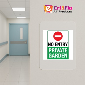Indicator No entry private garden, Sticker autocolant - Img 4