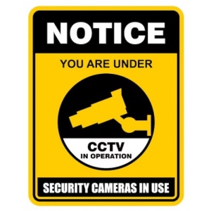 Indicator Notice you are under cctv in operation, Sticker autocolant