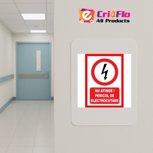 Indicator Nu atinge pericol de electrocutare, Sticker autocolant - Img 4