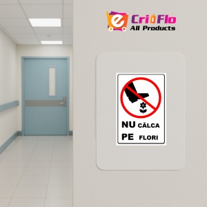 Indicator Nu calca pe flori, Sticker autocolant - Img 4