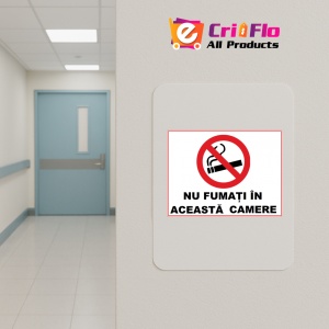 Indicator Nu fumati in aceasta camera, Sticker autocolant - Img 4