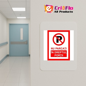 Indicator Nu parcati in dreptul portii v1, Sticker autocolant - Img 4