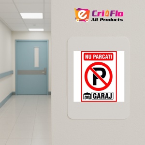 Indicator Nu parcati in fata garajului v2, Sticker autocolant - Img 4