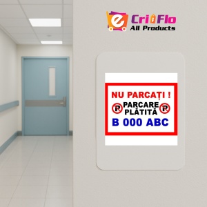 Indicator Nu parcati parcare platita personalizata, Sticker autocolant - Img 4