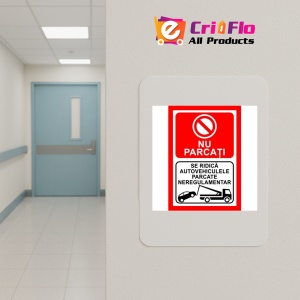 Indicator Nu parcati se ridica autovehiculele parcate neregulamentar, Sticker autocolant - Img 4
