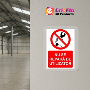 Indicator Nu se repara de utilizator indicator de interzicere, Sticker autocolant - Img 4