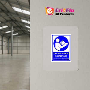 Indicator Obligativitate respectare instructiuni de utilizare, Sticker autocolant - Img 3