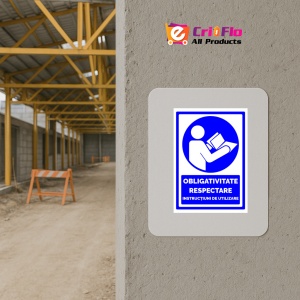 Indicator Obligativitate respectare instructiuni de utilizare, Sticker autocolant - Img 5