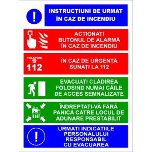 Indicator Panou de siguranta, Sticker autocolant