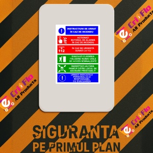 Indicator Panou de siguranta, Sticker autocolant - Img 2