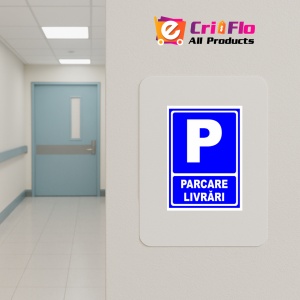 Indicator Parcare livrari, Sticker autocolant - Img 4