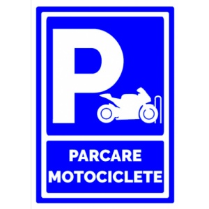 Indicator Parcare motocicleta, Sticker autocolant