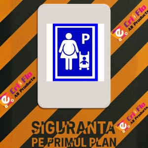 Indicator Parcare pentru femei gravide, Sticker autocolant - Img 2