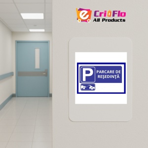 Indicator Parcari cu numar de inmatriculare, Sticker autocolant - Img 4