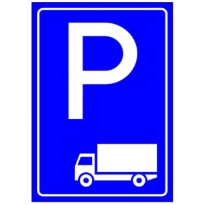 Indicator Parcari pentru tiruri, Sticker autocolant