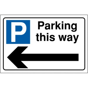 Indicator Parking this way sign, Sticker autocolant