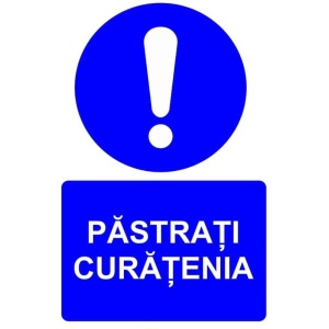 Indicator Pastrati curatenia indicator de obligativitate, Sticker autocolant