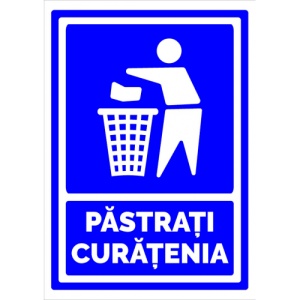 Indicator Pastrati curatenia v1, Sticker autocolant