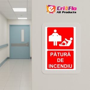 Indicator Patura de incendiu original PSI autoadeziv sticker autocolantSticker autocolant - Img 5