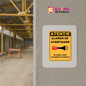 Indicator Pentru alarma in cazul unui accident de munca, Sticker autocolant - Img 5