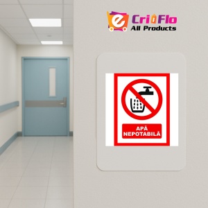 Indicator Pentru apa nepotabila, Sticker autocolant - Img 4