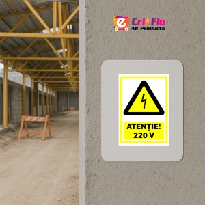 Indicator Pentru atentie 220V, Sticker autocolant - Img 5