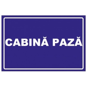 Indicator Pentru cabina paza, Sticker autocolant