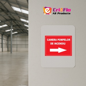 Indicator Pentru camera pompelor de incendiu spre dreapta, Sticker autocolant - Img 3
