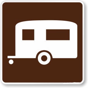 Indicator pentru camping remorca, Sticker autocolant
