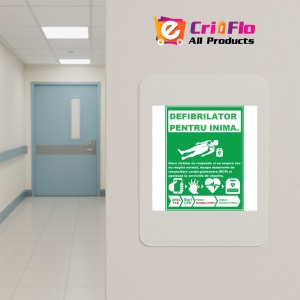 Indicator Pentru defibrilator pentru inima, Sticker autocolant - Img 4