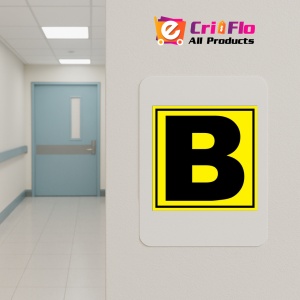 Indicator Pentru depozit litera B randul B si poarta B, Sticker autocolant - Img 4