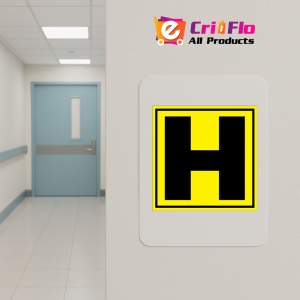 Indicator Pentru depozit litera H randul H si poarta H, Sticker autocolant - Img 4