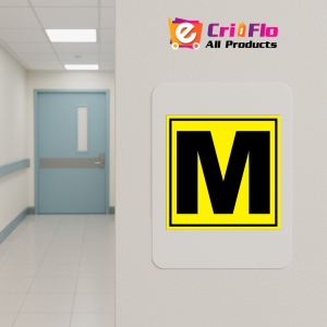 Indicator Pentru depozit litera M randul M si poarta M, Sticker autocolant - Img 4
