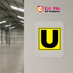 Indicator Pentru depozit litera U randul U si poarta U, Sticker autocolant - Img 3