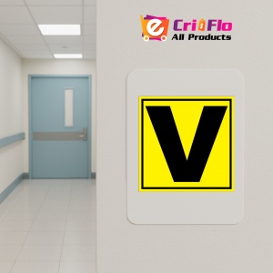 Indicator Pentru depozit litera V randul V si poarta V, Sticker autocolant - Img 4