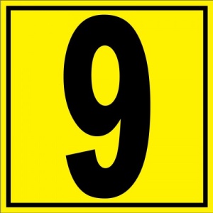 Indicator Pentru depozit numarul 9 randul 9 poarta 9, Sticker autocolant