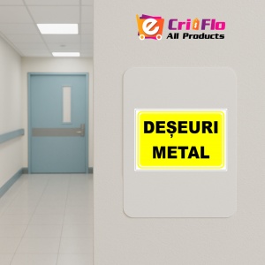 Indicator Pentru deseuri metal, Sticker autocolant - Img 4